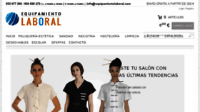 What Equipamientolaboral.com website looked like in 2017 (7 years ago)