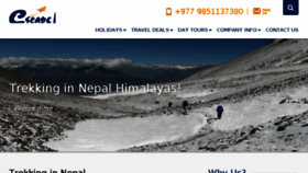 What Escapenepal.com website looked like in 2017 (7 years ago)