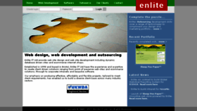 What Enlite.co.uk website looked like in 2017 (9 years ago)