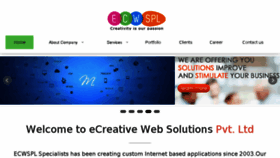 What Ecreativeweb.com website looked like in 2017 (7 years ago)