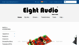 What Eight-audio.com website looked like in 2017 (7 years ago)