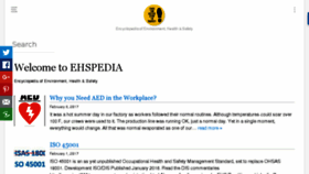What Ehspedia.com website looked like in 2017 (7 years ago)