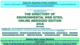 What Earthdirectory.net website looked like in 2017 (7 years ago)