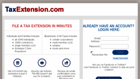 What Efile.taxextension.com website looked like in 2017 (7 years ago)