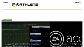 What E-athlete.net website looked like in 2017 (7 years ago)