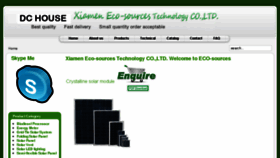 What Eco-sources.com website looked like in 2017 (7 years ago)
