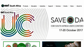 What Esri-southafrica.com website looked like in 2017 (7 years ago)