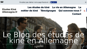 What Etudes-kine-allemagne.fr website looked like in 2017 (7 years ago)