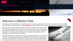 What Effectivefaith.co.uk website looked like in 2017 (7 years ago)