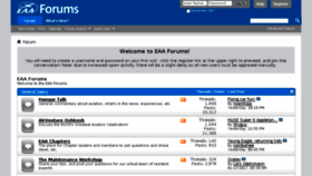 What Eaaforums.org website looked like in 2017 (7 years ago)