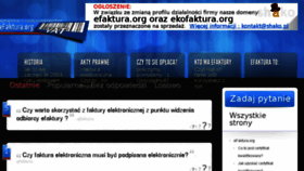 What Efaktura.org website looked like in 2017 (7 years ago)