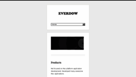 What Everdow.co.uk website looked like in 2017 (7 years ago)