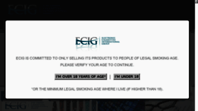 What Ecig.co website looked like in 2017 (7 years ago)