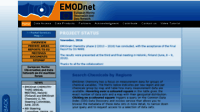 What Emodnet-chemistry.eu website looked like in 2017 (7 years ago)