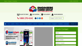 What Engineerscareergroup.in website looked like in 2017 (7 years ago)