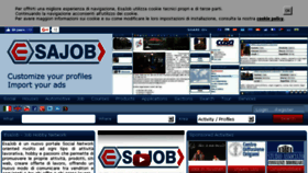 What Esajob.com website looked like in 2017 (7 years ago)
