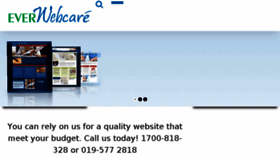 What Everwebcare.com website looked like in 2017 (7 years ago)