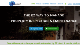 What Ezinspections.com website looked like in 2017 (7 years ago)