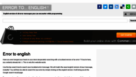What Errortoenglish.com website looked like in 2017 (7 years ago)