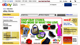 What Ebaystores.com website looked like in 2017 (7 years ago)