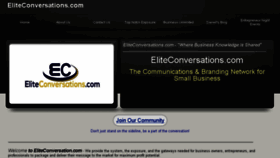 What Eliteconversations.com website looked like in 2017 (7 years ago)