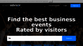 What Eventadvisor.com website looked like in 2017 (7 years ago)