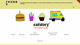 What Eatstory.in website looked like in 2017 (7 years ago)