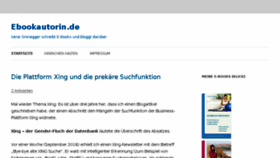 What Ebookautorin.de website looked like in 2017 (7 years ago)
