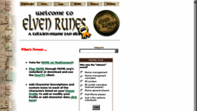 What Elvenrunes.com website looked like in 2017 (7 years ago)