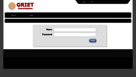 What Exams.griet.in website looked like in 2017 (7 years ago)