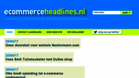 What Ecommerceheadlines.nl website looked like in 2017 (7 years ago)
