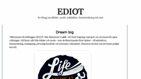 What Ediot.se website looked like in 2017 (7 years ago)