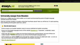 What Essays.se website looked like in 2017 (8 years ago)
