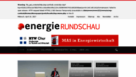 What Energierundschau.ch website looked like in 2017 (7 years ago)