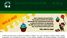 What Escolacantoverde.com.br website looked like in 2017 (7 years ago)