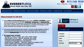 What Everestlock.com website looked like in 2017 (7 years ago)