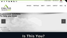 What Exaltus.ca website looked like in 2017 (8 years ago)