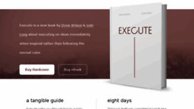 What Executebook.com website looked like in 2017 (7 years ago)