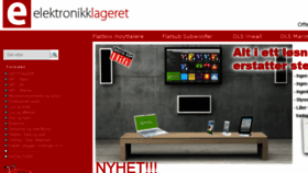 What Elektronikklageret.no website looked like in 2017 (7 years ago)