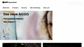 What Esri.de website looked like in 2017 (7 years ago)