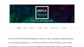 What Ericataylorpr.com website looked like in 2017 (7 years ago)