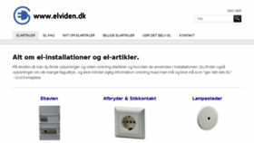 What Elviden.dk website looked like in 2017 (7 years ago)