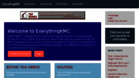 What Everythingkmc.com website looked like in 2017 (7 years ago)
