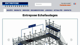 What Entrepose-echafaudages.fr website looked like in 2017 (7 years ago)