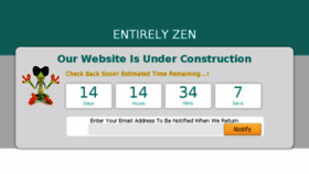 What Entirelyzen.com website looked like in 2017 (7 years ago)
