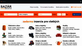 What Extrabazar.sk website looked like in 2017 (7 years ago)