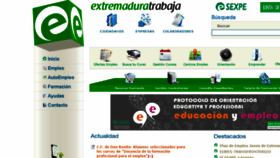 What Extremaduratrabaja.net website looked like in 2017 (7 years ago)