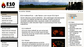 What E10-kraftstoff.de website looked like in 2017 (6 years ago)