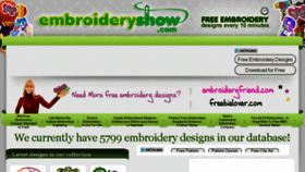 What Embroideryshow.com website looked like in 2017 (7 years ago)
