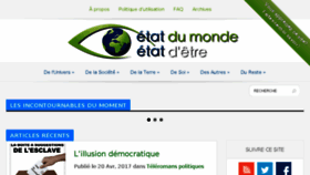 What Etat-du-monde-etat-d-etre.net website looked like in 2017 (7 years ago)